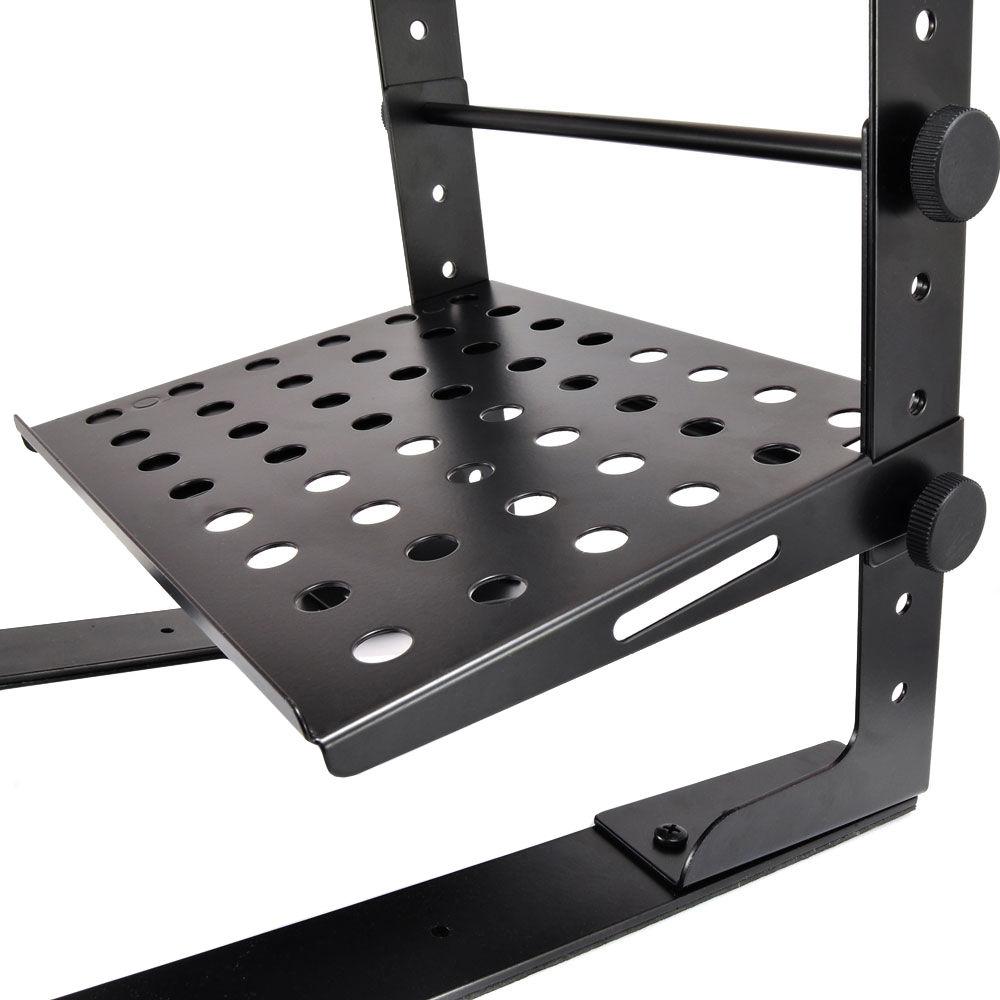 Pyle Pro Laptop Computer Stand for DJ With Flat Bottom Legs