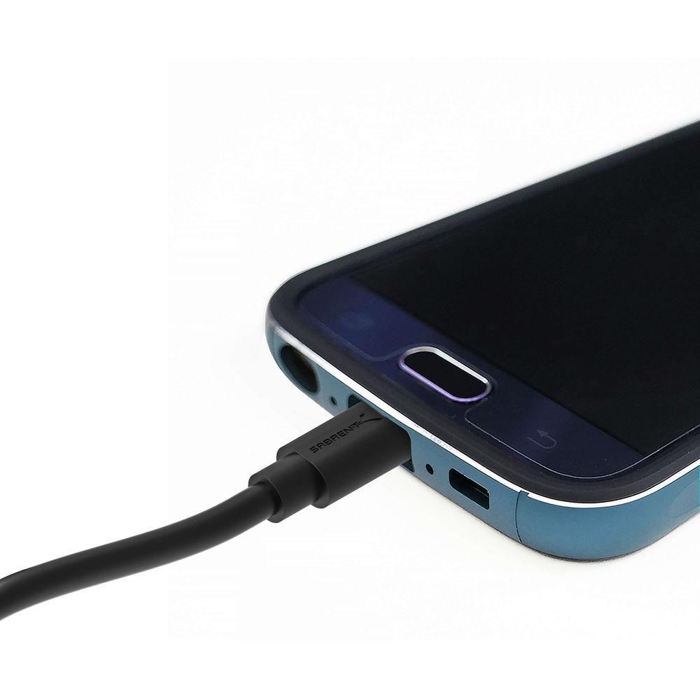 Sabrent USB 2.0 Type-A Male to Micro-B Male Cable