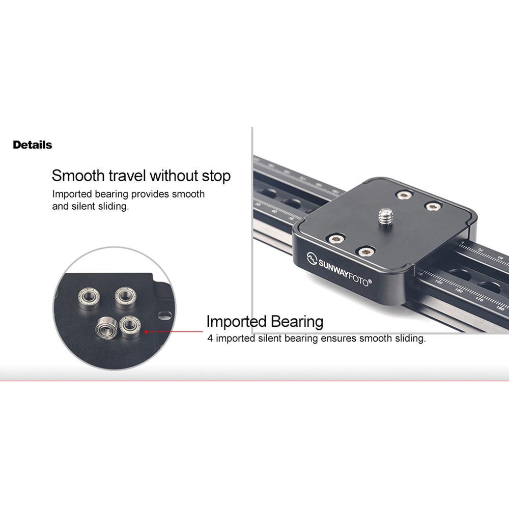 Sunwayfoto M3 Micro-Slip Slide Video Rail