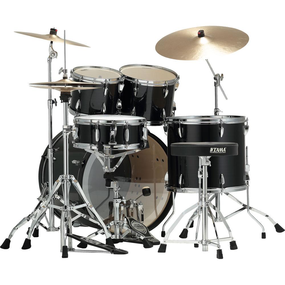 TAMA IP52CHBK Imperialstar 5-Piece Drum Set with Cymbals