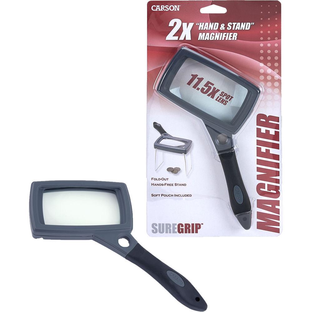 Carson SG-16 2x SureGrip Magnifier with 10x Power Spot
