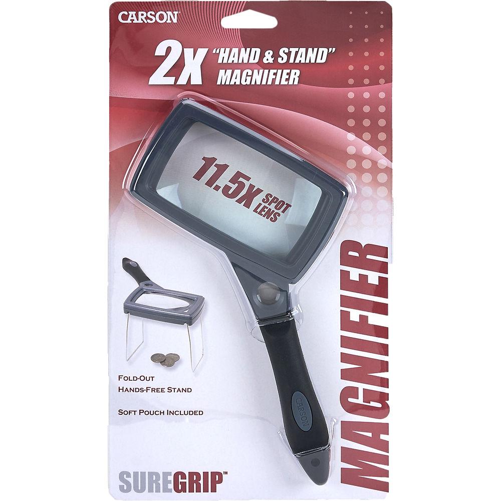 Carson SG-16 2x SureGrip Magnifier with 10x Power Spot