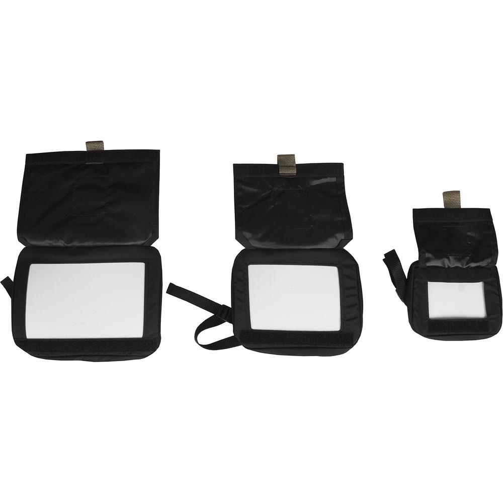 Porta Brace LC-SET-SML Lens Cover Set with Built-In White Balance Card, Set of 3
