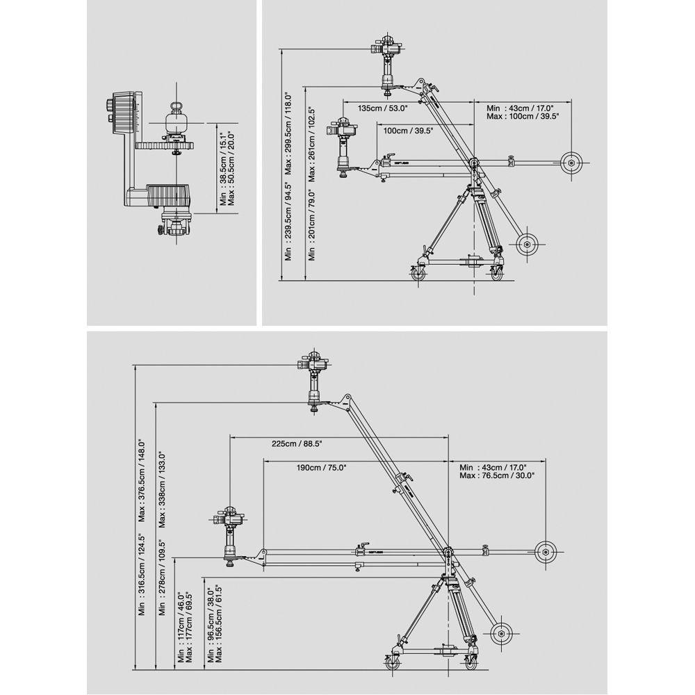 Libec Swift Jib50 Telescopic and Retractable Jib Arm