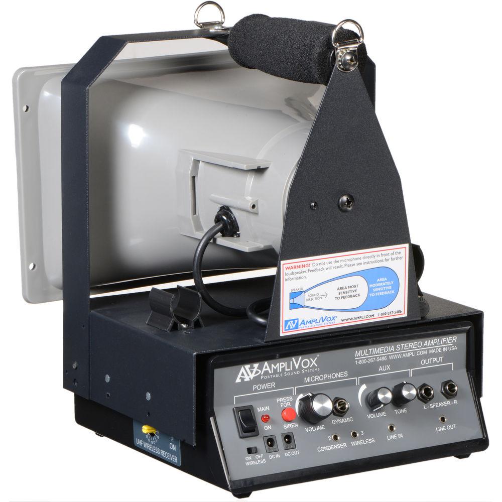 AmpliVox Sound Systems SW610A Half-Mile Hailer Wireless Megaphone