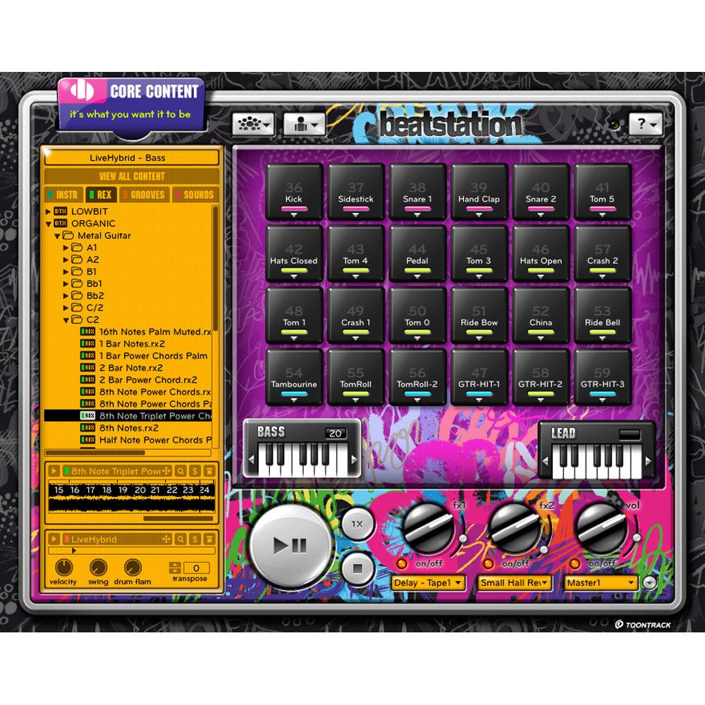 Toontrack Beatstation - Virtual "Groove Creation" Instrument