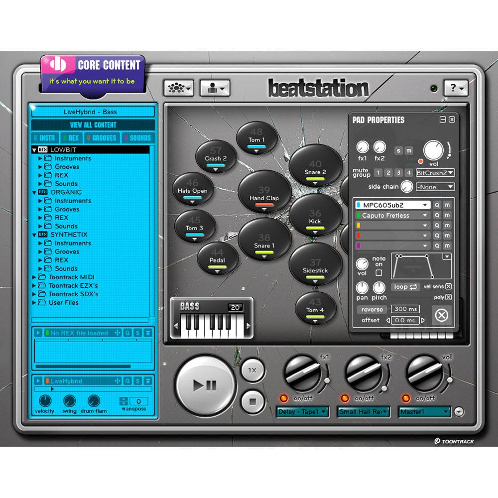 Toontrack Beatstation - Virtual "Groove Creation" Instrument