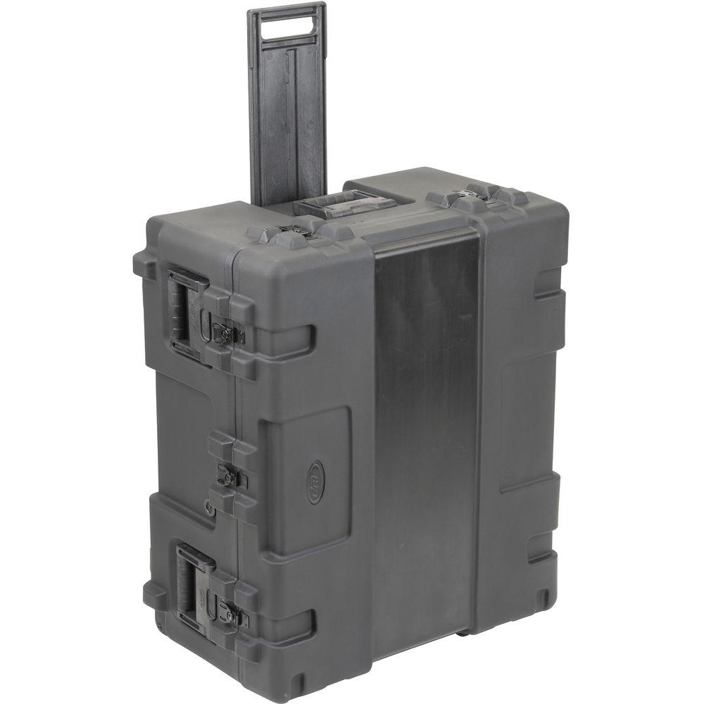 SKB 3R3025-15B-CW Roto-Molded Mil-Standard Utility Case with Cubed Foam Interior and wheels