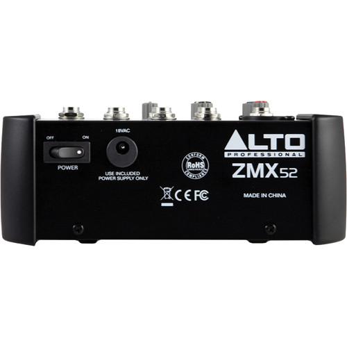 Alto Professional Zephyr ZMX52 5-Channel Compact Audio Mixer