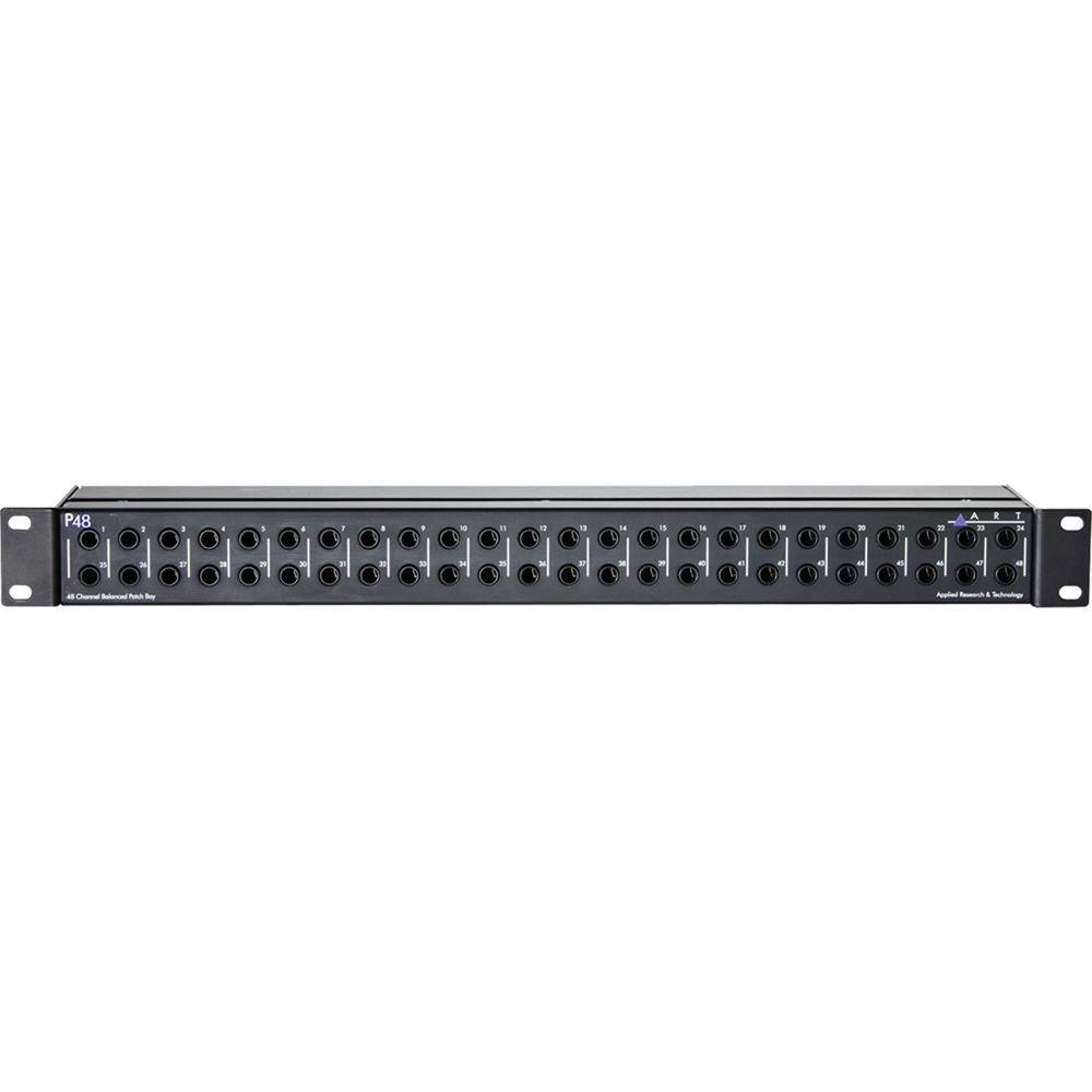 ART P48 Rackmount Balanced 1 4" TRS Patch Bay