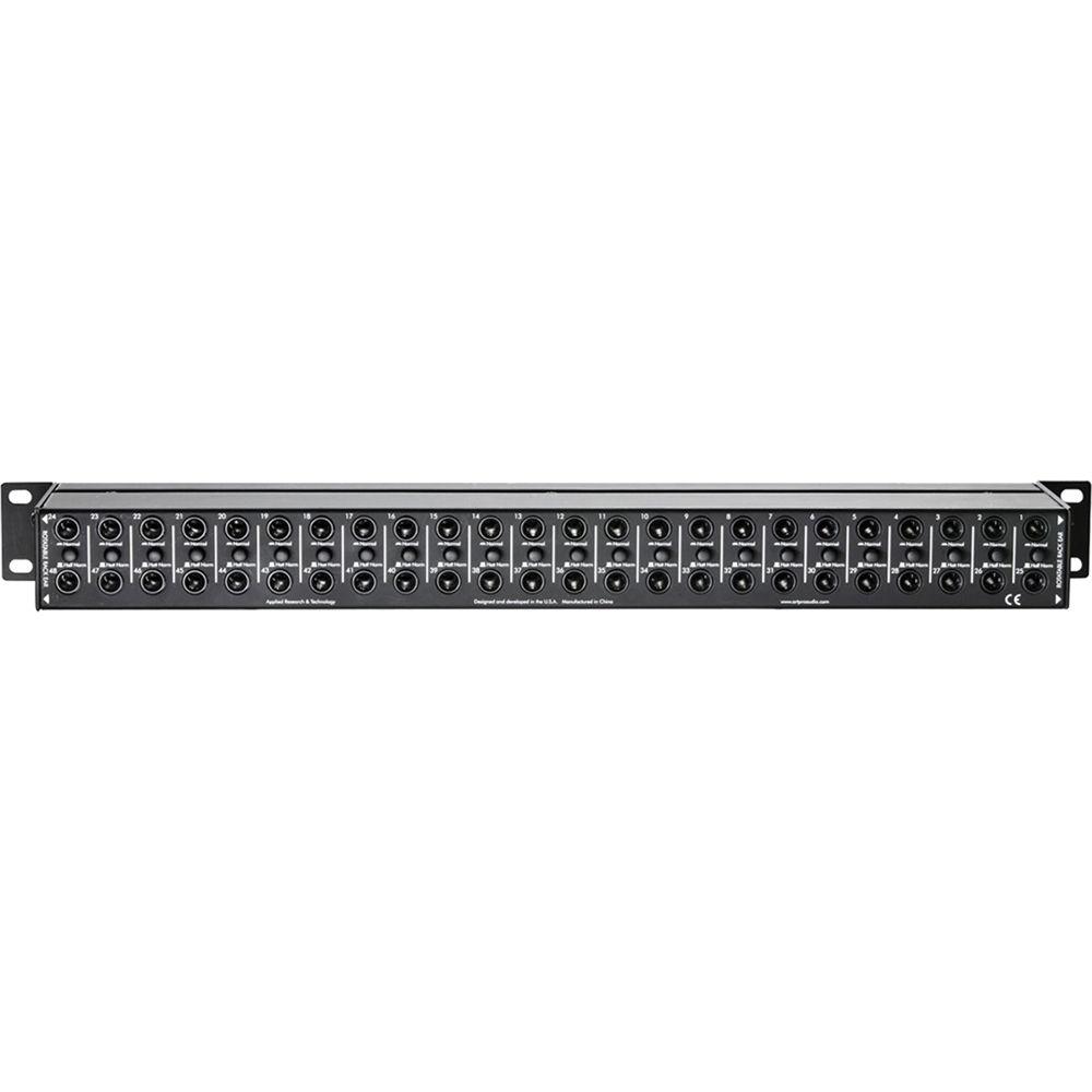 ART P48 Rackmount Balanced 1 4" TRS Patch Bay