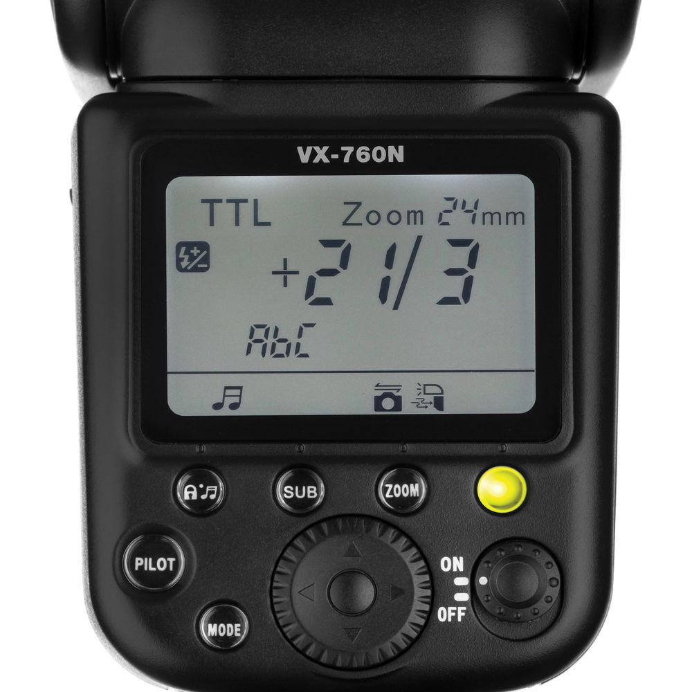 Bolt VX-760N Wireless TTL Flash for Nikon Cameras