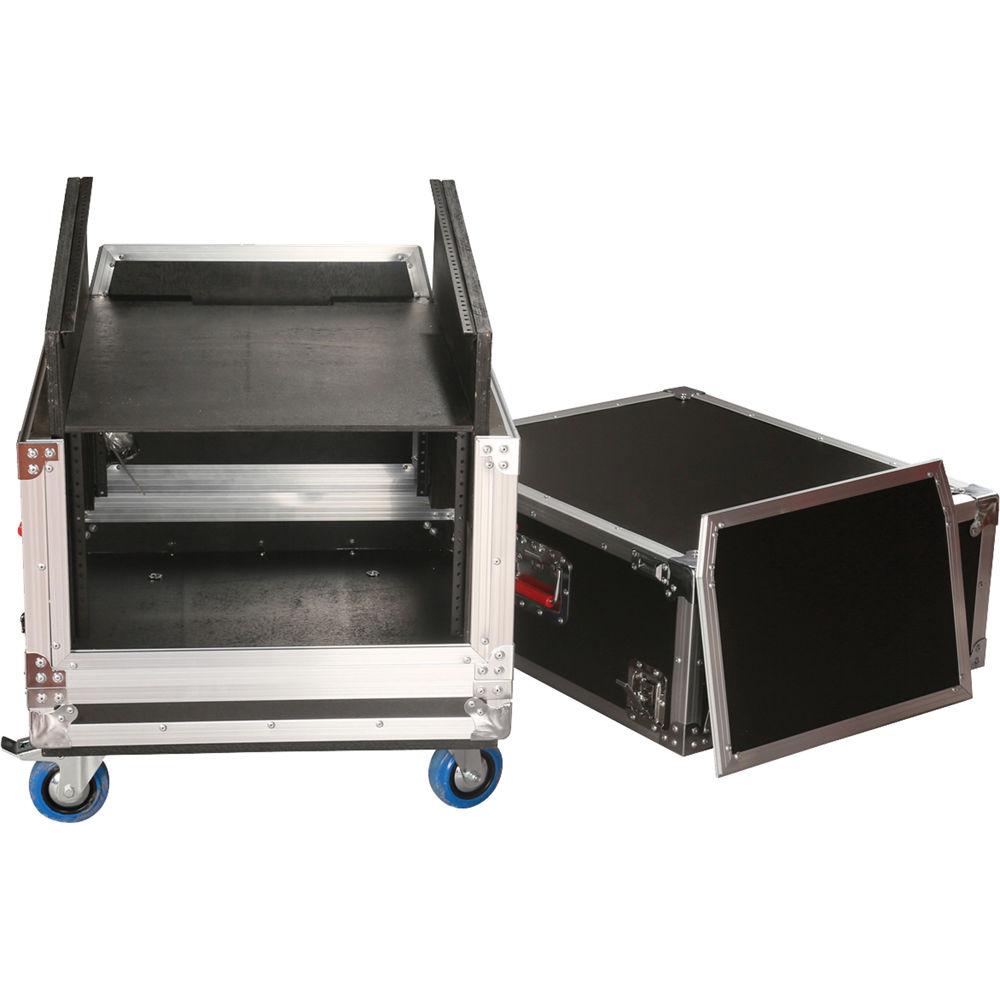 Gator Cases 14U Top & 6U Bottom G-Tour ATA Console Wood Flight Rack Case
