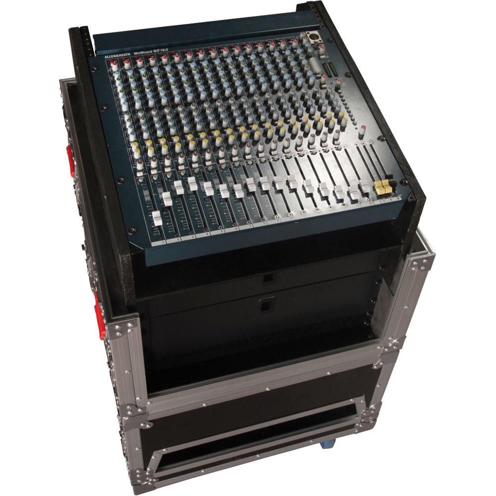 Gator Cases 14U Top & 6U Bottom G-Tour ATA Console Wood Flight Rack Case