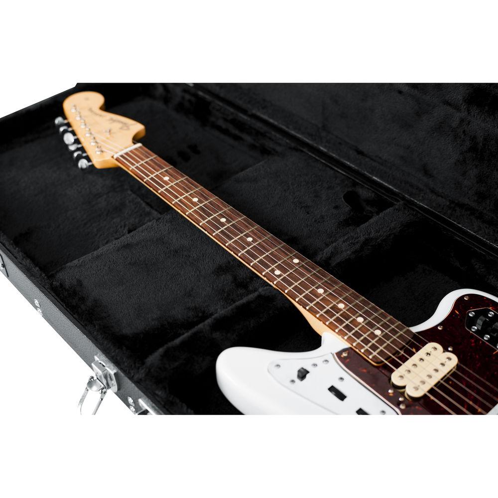 Gator Cases Deluxe Wood Case for Jaguar, Jagmaster and Jazzmaster Style Guitars