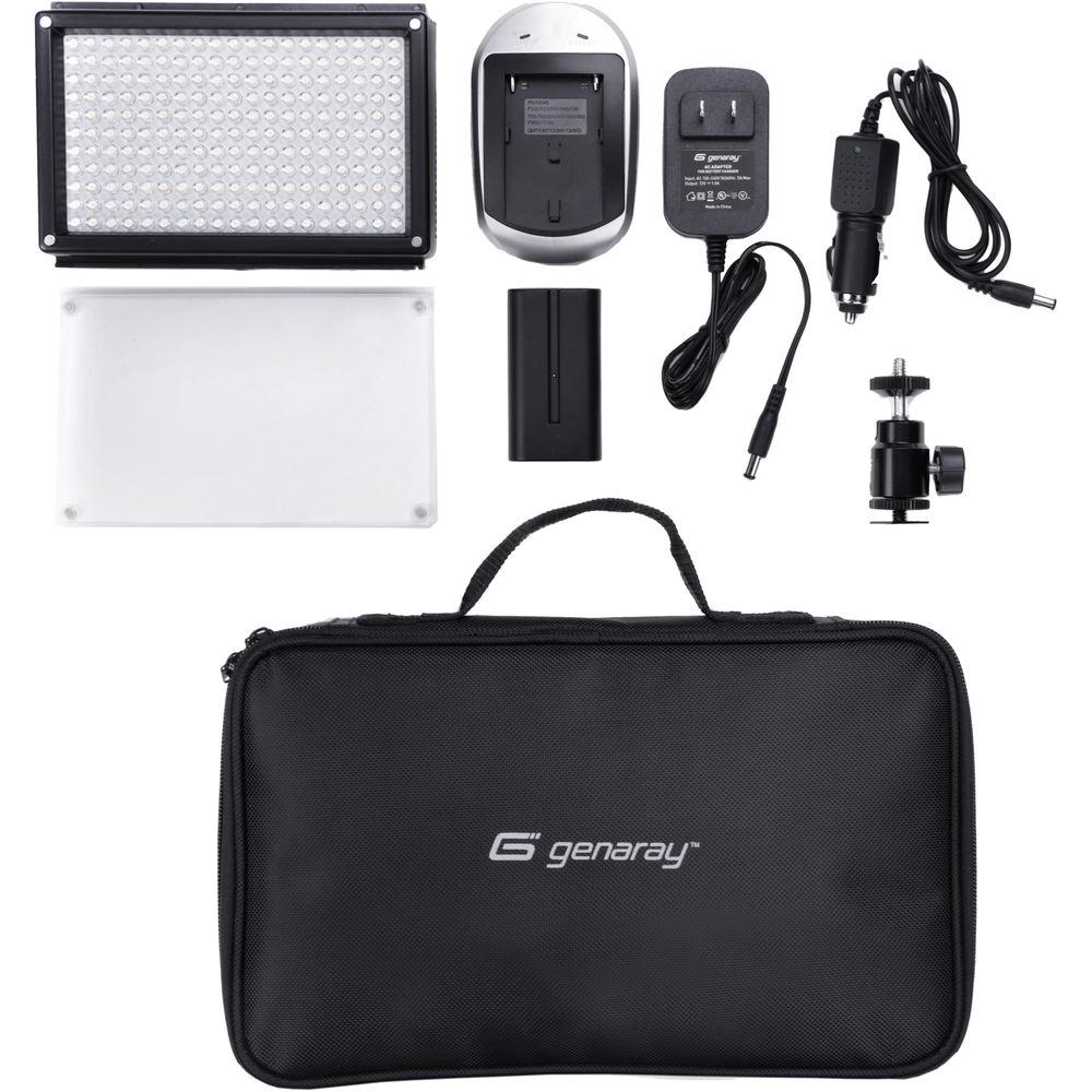Genaray LED-6500T 209 LED Variable-Color On-Camera Light