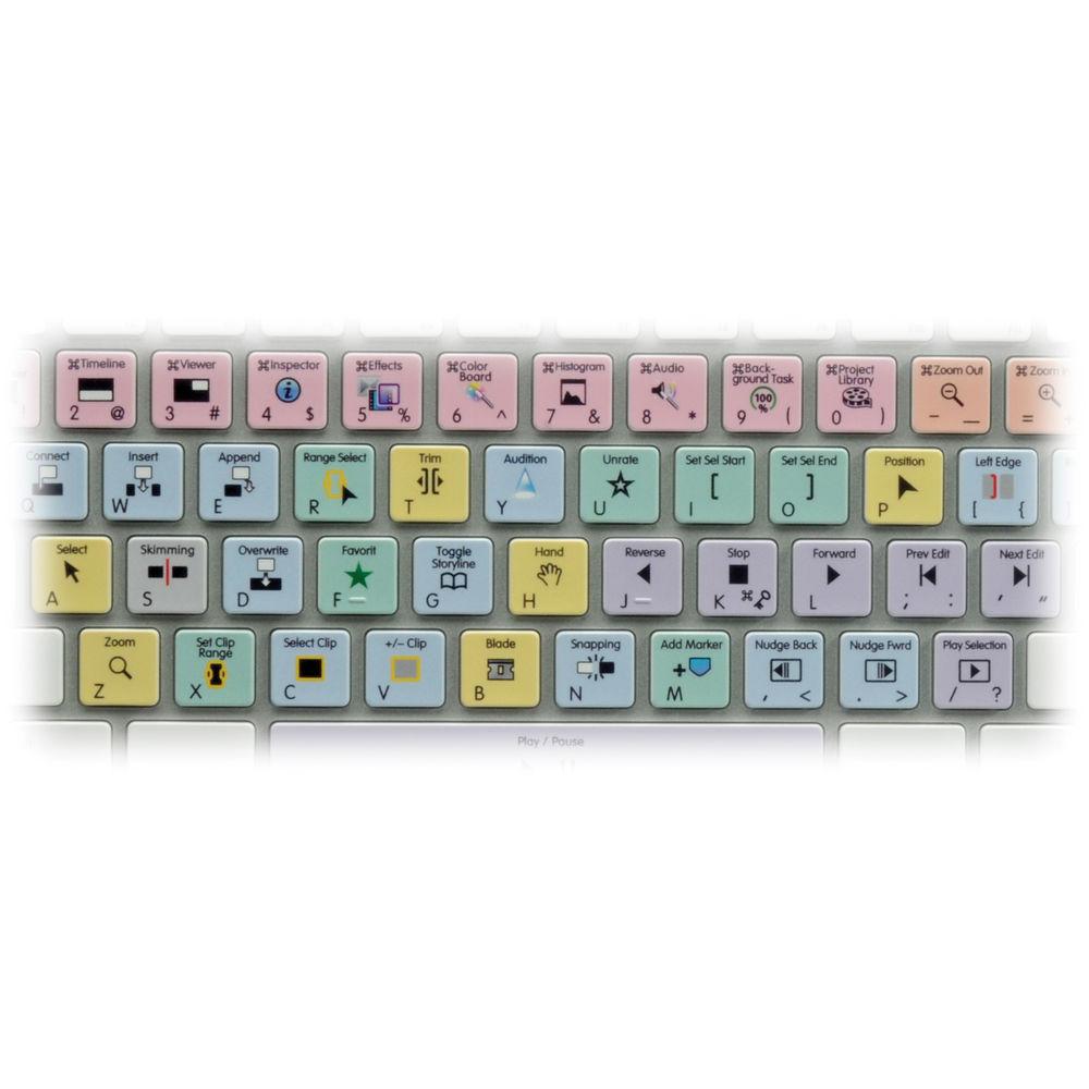 LogicKeyboard Advance Line Final Cut Pro X Ultra-Thin Aluminum Keyboard