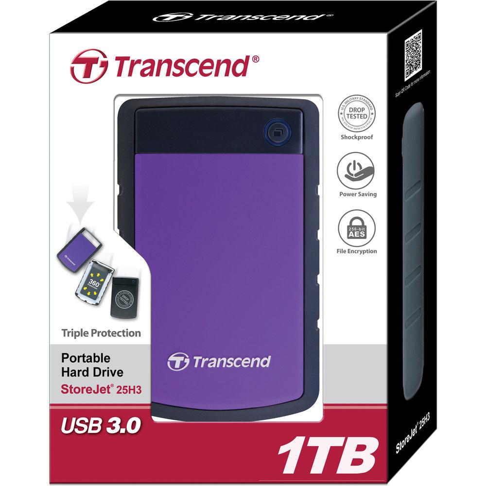 Transcend 1TB StoreJet 25H3 External Hard Drive