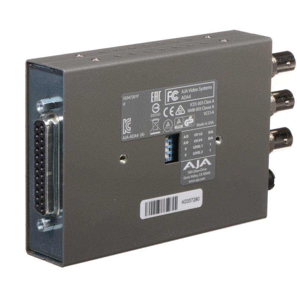 AJA 4-Channel Bi-Directional Audio A D & D A Converter