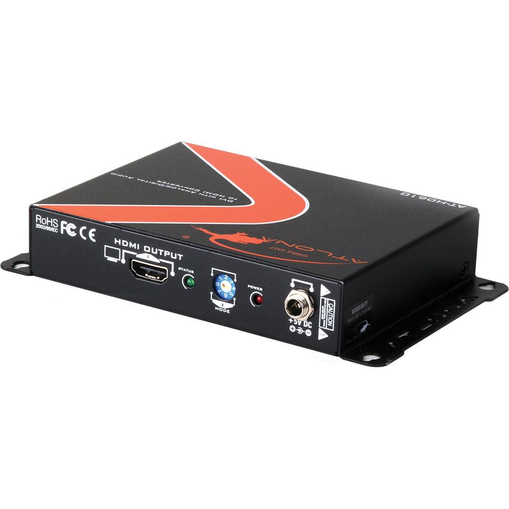 Atlona DVI with Analog Digital Audio to HDMI Converter and Embedder