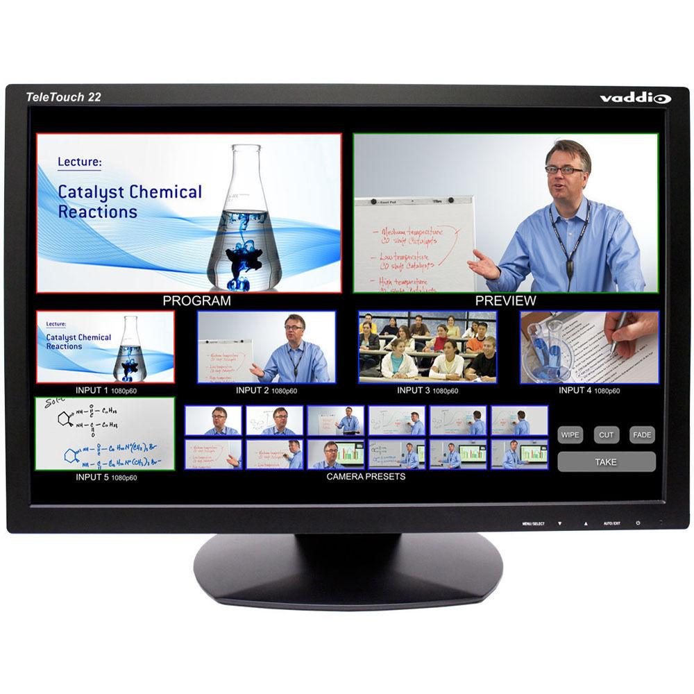 Vaddio TeleTouch HD Touch Screen LCD Monitor with Base