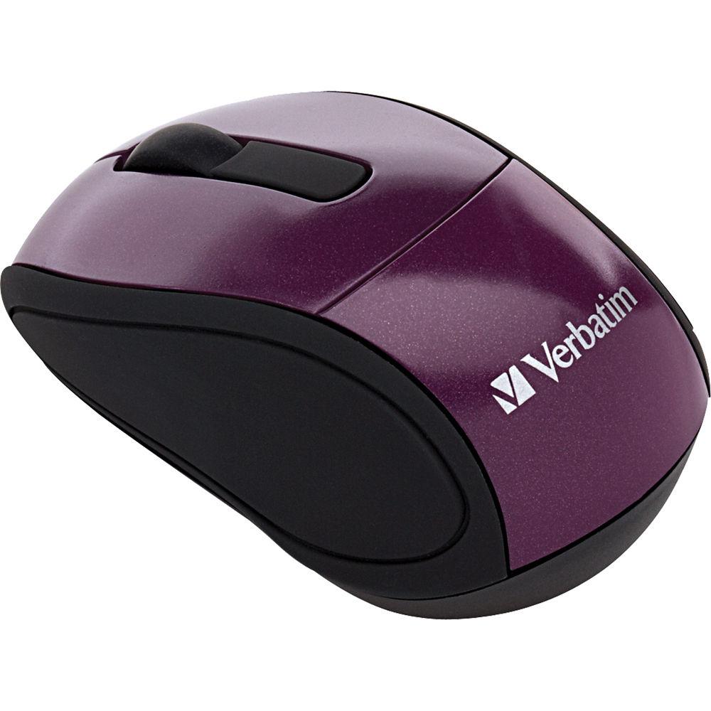 Verbatim Wireless Mini Travel Mouse - Purple