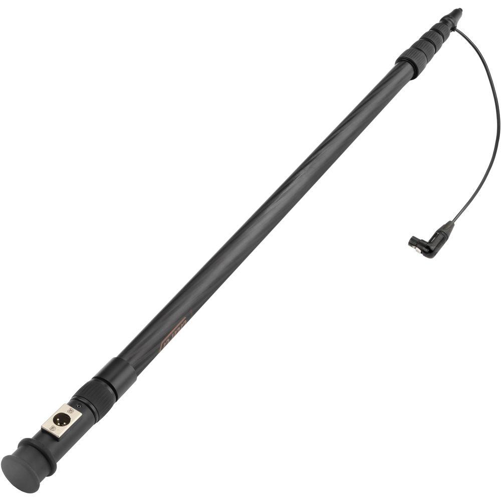 Auray CFP-512R Carbon Fiber Telescoping Boom Pole with Internal Cable & Side Exit XLR Base
