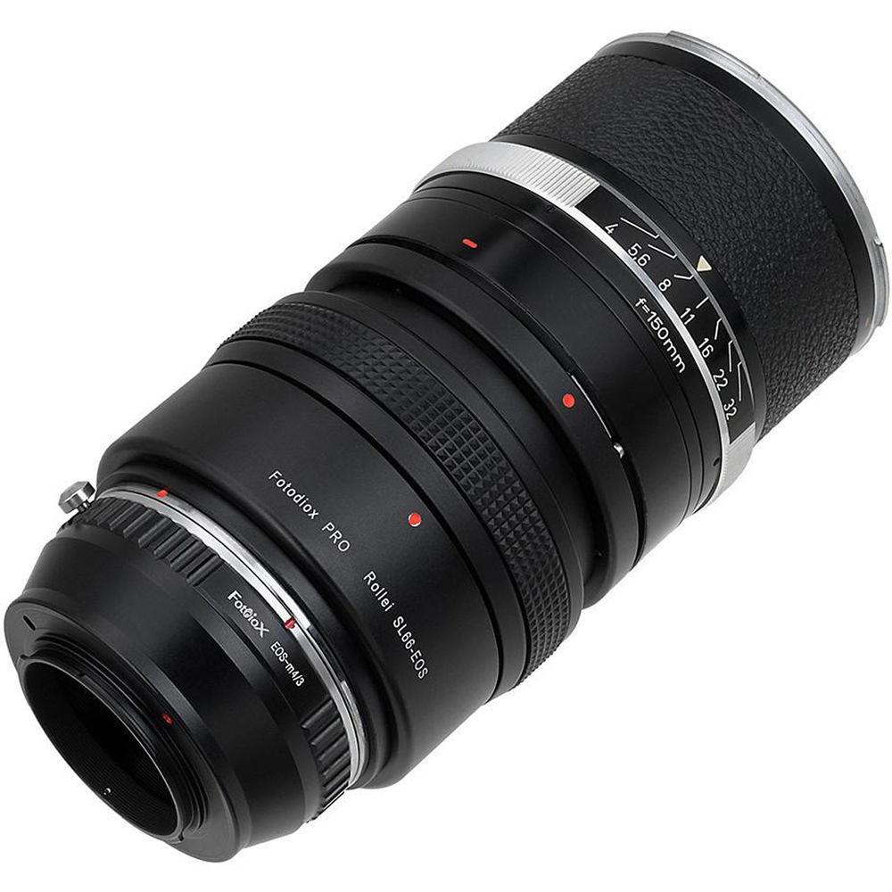 FotodioX Pro Lens Mount Double Adapter for Rollei SL66 and Canon EOS Lenses to Micro Four Thirds