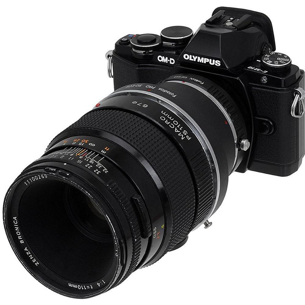FotodioX Pro Lens Mount Double Adapter for Rollei SL66 and Canon EOS Lenses to Micro Four Thirds