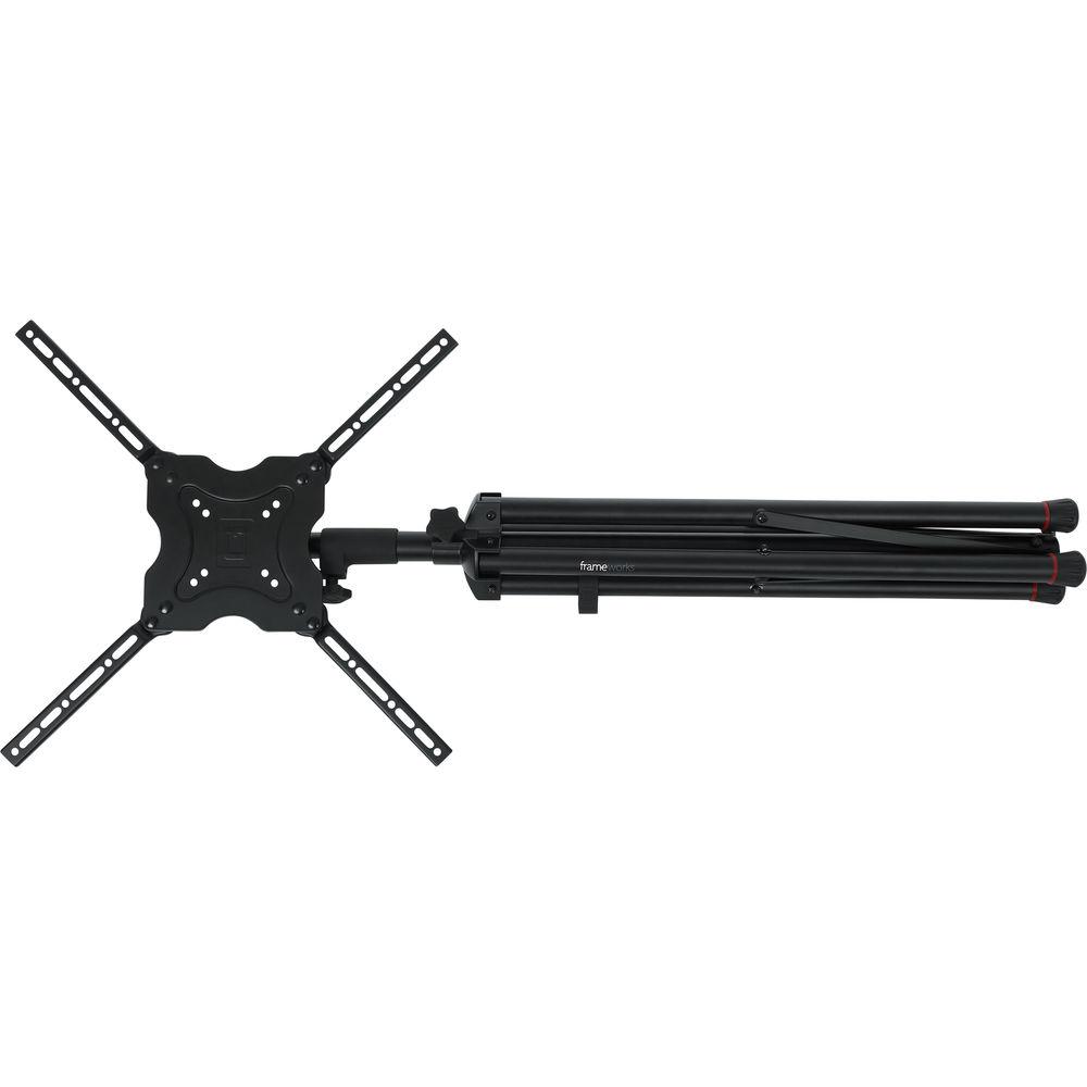 Gator Cases Deluxe Quadpod A V Stand for Displays up to 65"