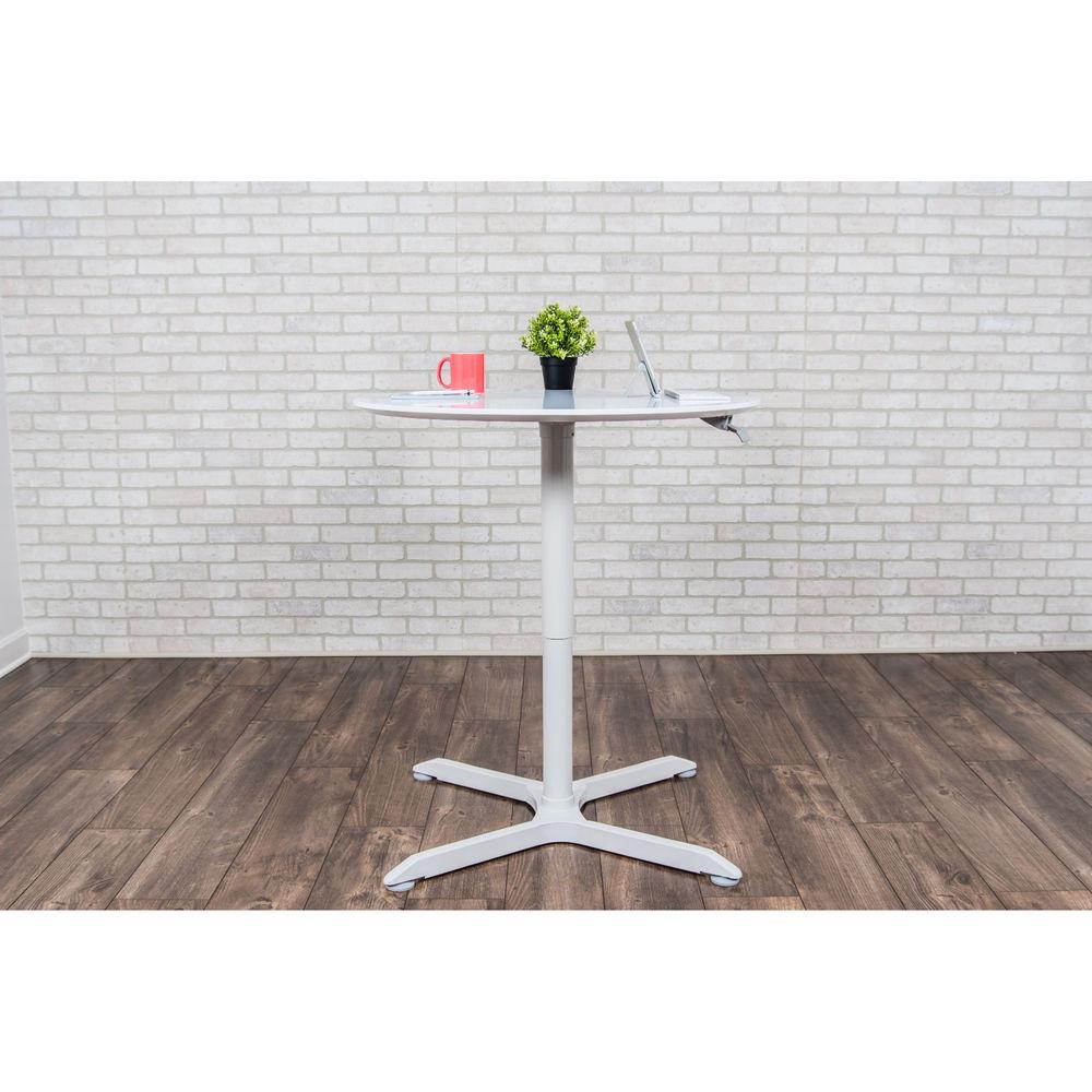 Luxor 32" Pneumatic Height Adjustable Round Cafe Table