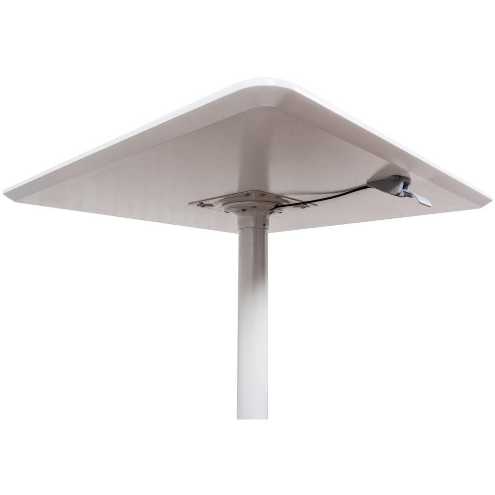 Luxor 32" Pneumatic Height Adjustable Square Cafe Table