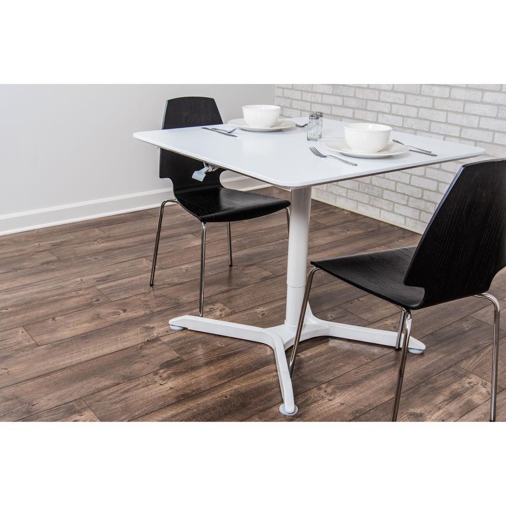 Luxor 32" Pneumatic Height Adjustable Square Cafe Table