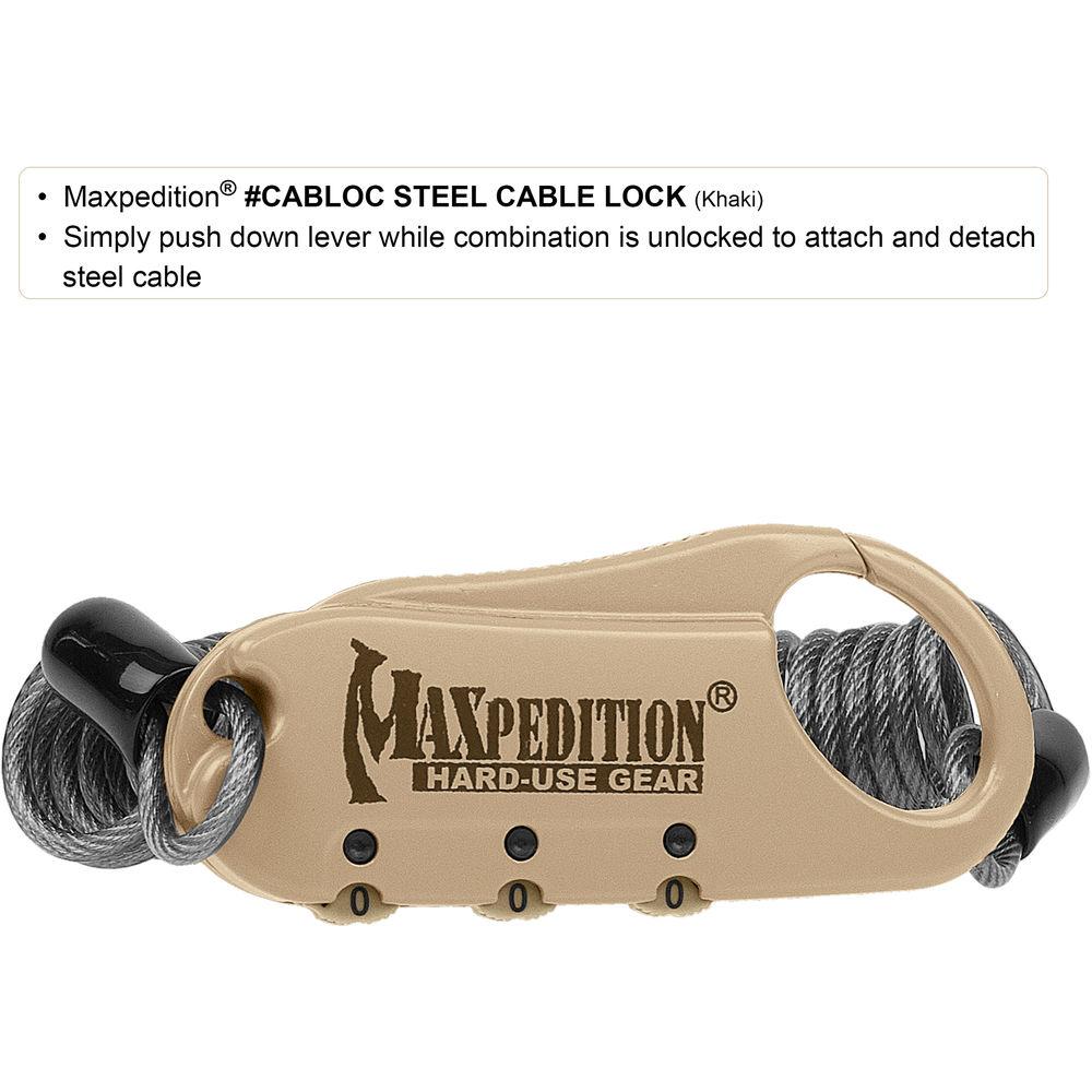 Maxpedition Steel Cable Lock, Maxpedition, Steel, Cable, Lock