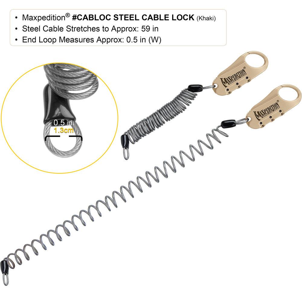 Maxpedition Steel Cable Lock