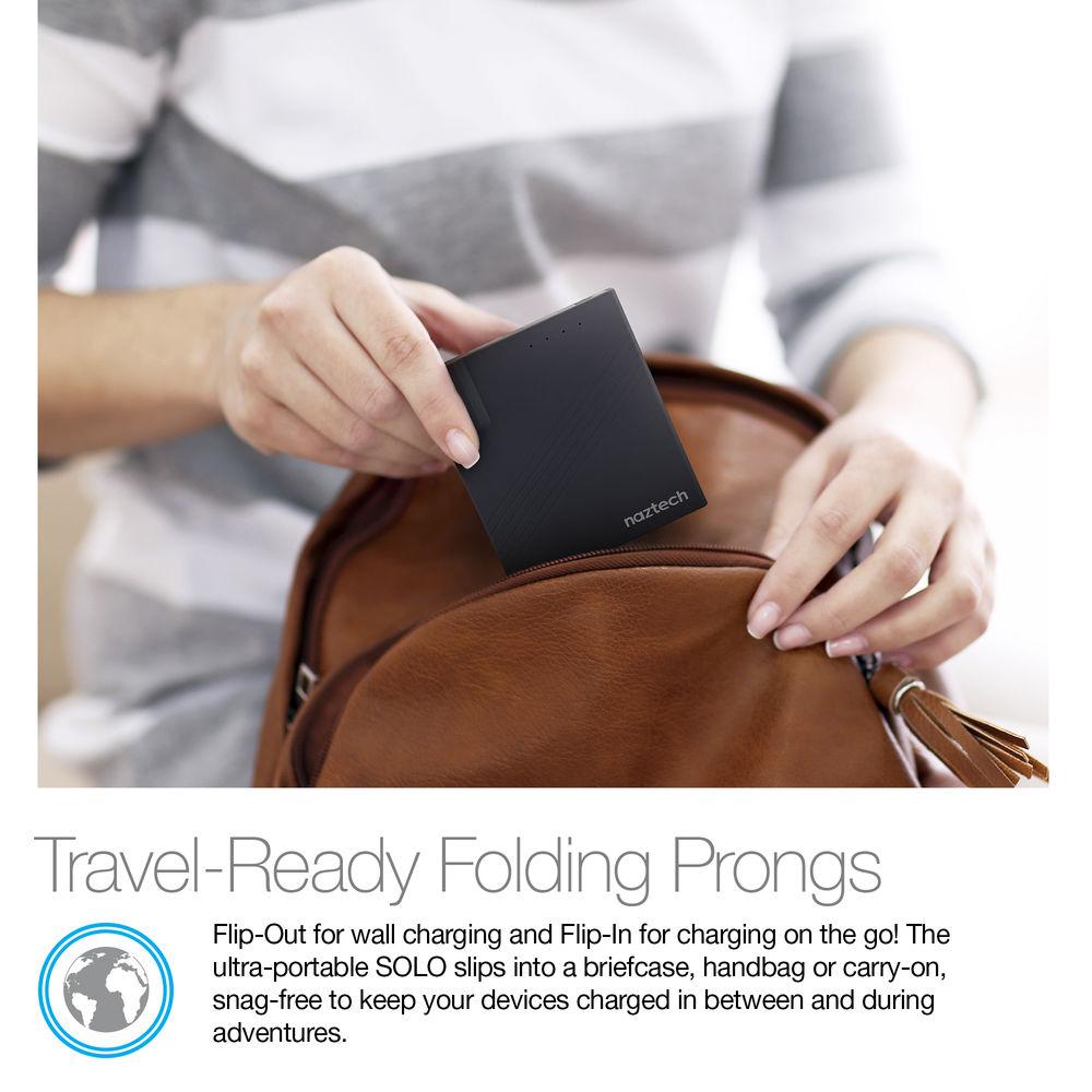 Naztech SOLO Portable Battery and Wall Charger