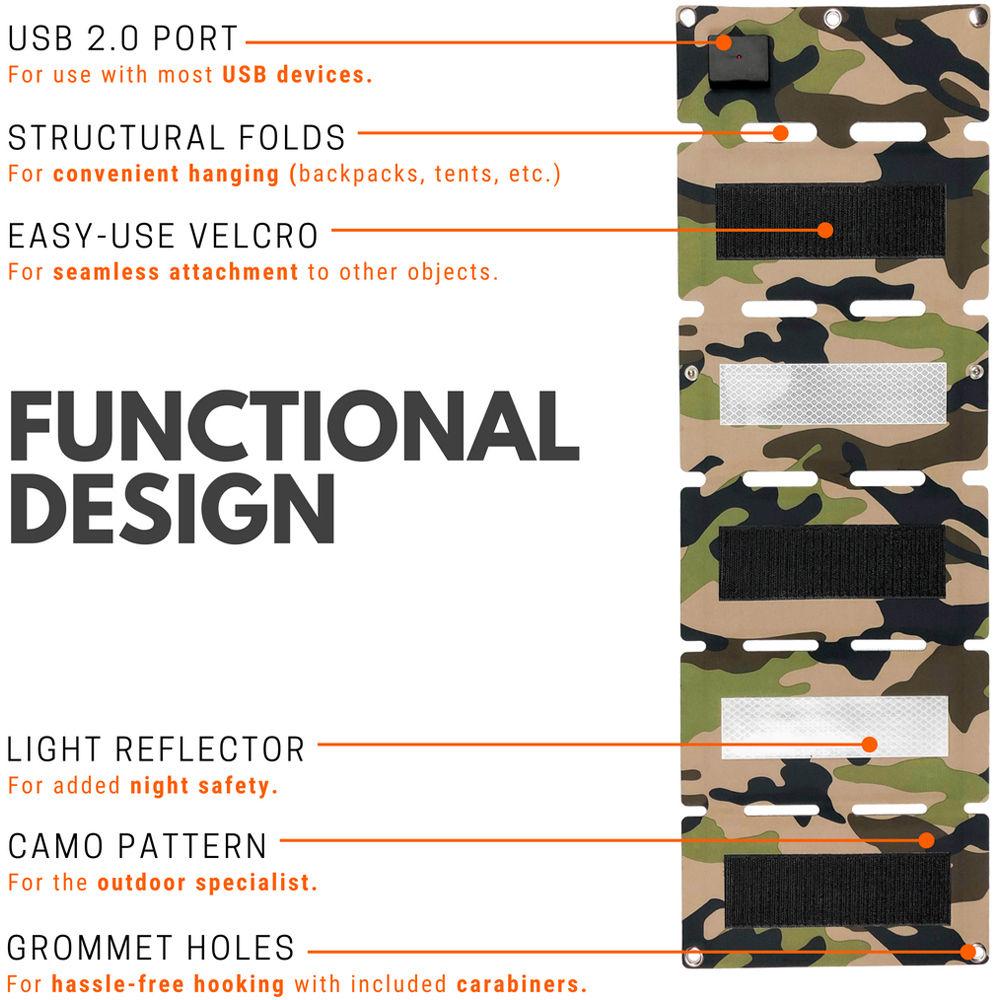 Solar Camp Solympic Camo 10W Solar Charger