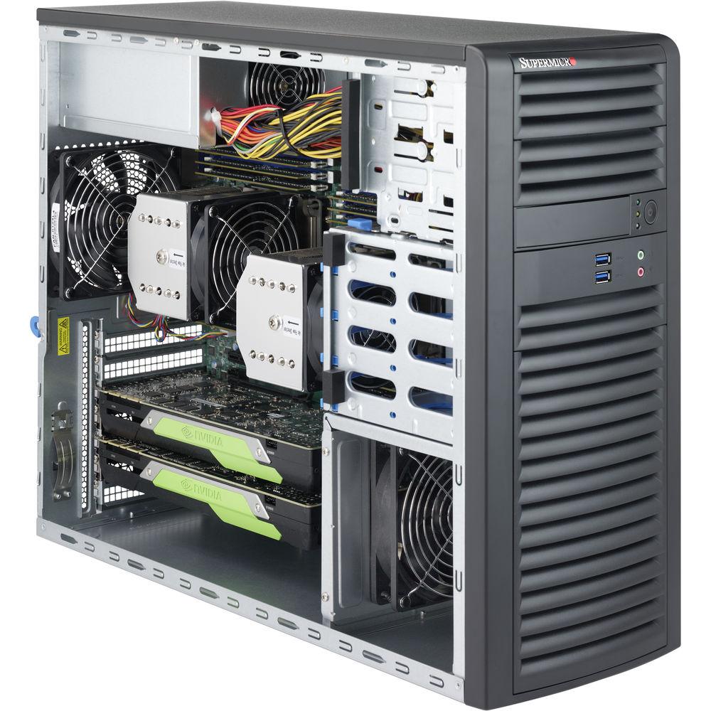 Supermicro Super WorkStation X11SRA with Chassis CSE-732D3--1200B X11 Mid Tower
