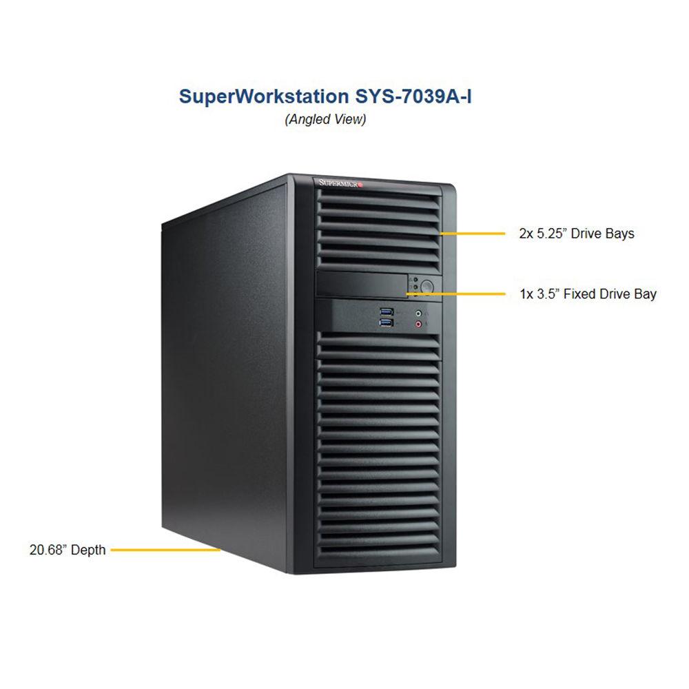 Supermicro Super WorkStation X11SRA with Chassis CSE-732D3--1200B X11 Mid Tower