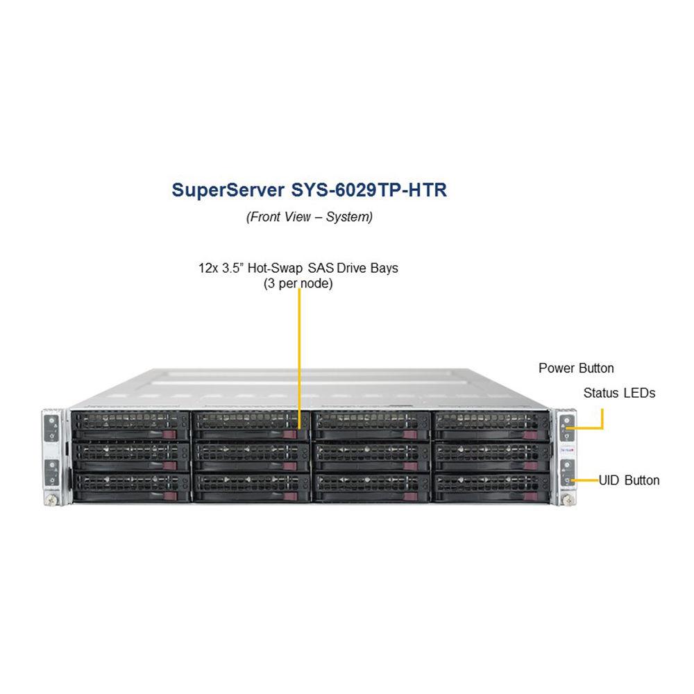Supermicro SuperServer 2029TP-HC0R with Chassis CSV-827HQ R2K20BP2 BPN-ADP-S3008L-L6