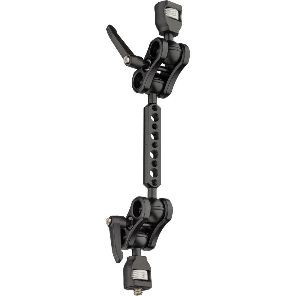 Axler 12" Dual Mega Ball Clamp Arm with 1 4"-20 and 3 8"-16 ARRI Accessory Mount