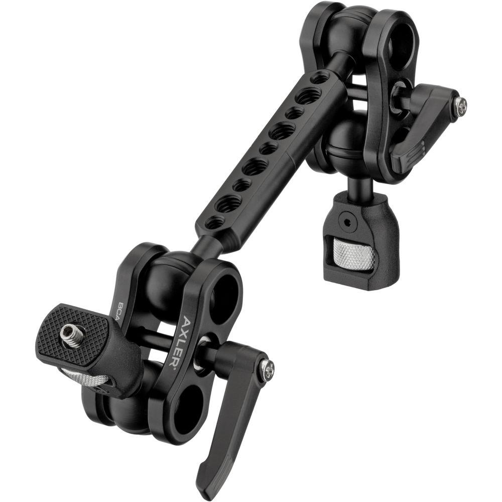 Axler 12" Dual Mega Ball Clamp Arm with 1 4"-20 and 3 8"-16 ARRI Accessory Mount