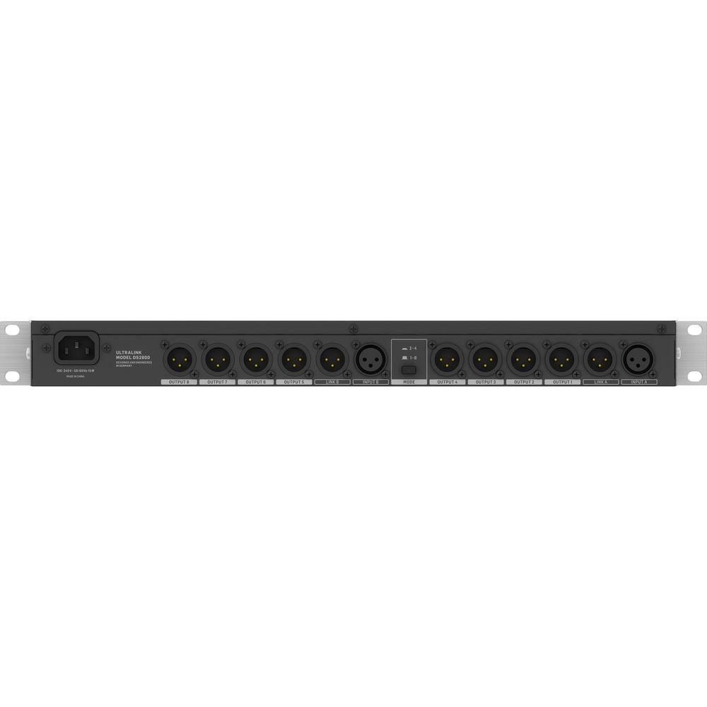 Behringer DS2800 2-Input 8-Output Distribution Splitter for Commercial Applications