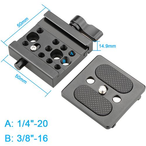 CAMVATE Arca-Style Quick Release Plate with QR Clamp