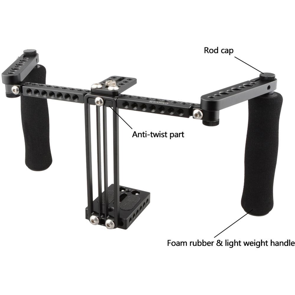 CAMVATE Concise Monitor Cage with Adjustable Sponge Handgrips