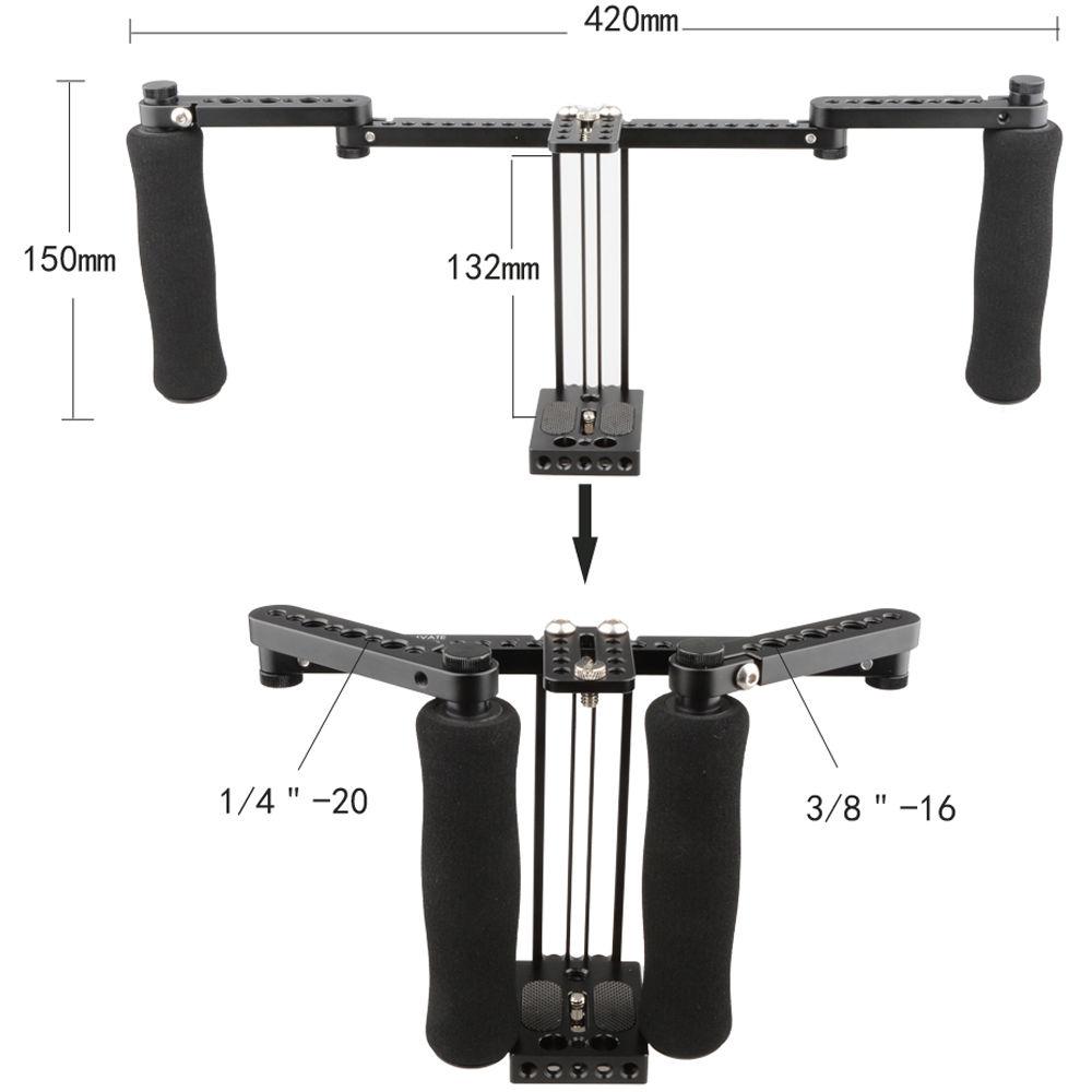 CAMVATE Concise Monitor Cage with Adjustable Sponge Handgrips