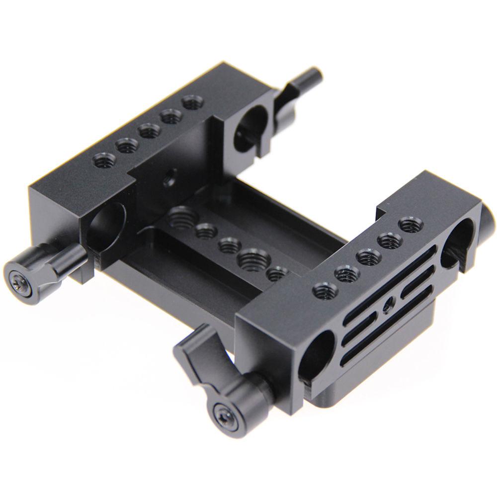 CAMVATE Tripod Mounting Plate with Dual 15mm Rod Blocks
