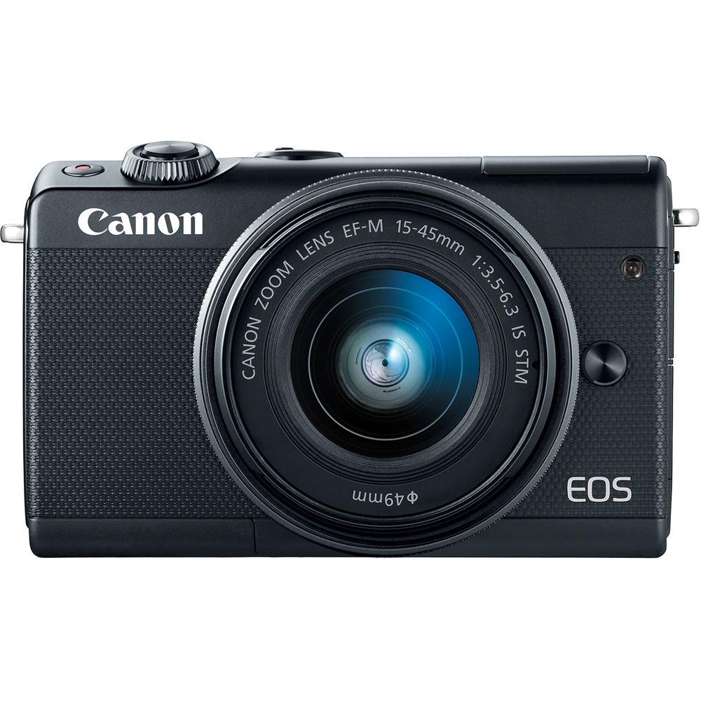 Canon EOS M100 Mirrorless Digital Camera with 15-45mm and 55-200mm Lenses