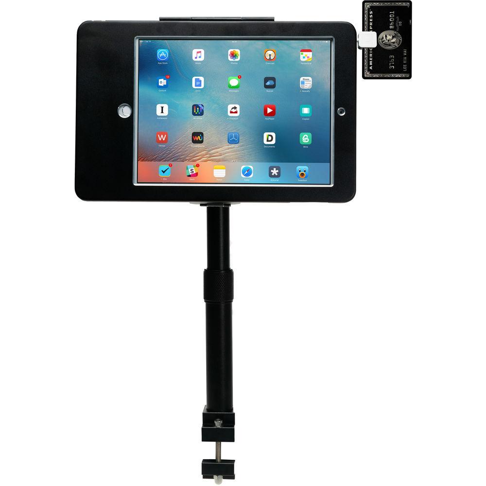 CTA Digital PAD-HATG9 Height-Adjustable, Tube-Grip Security Mount for iPad