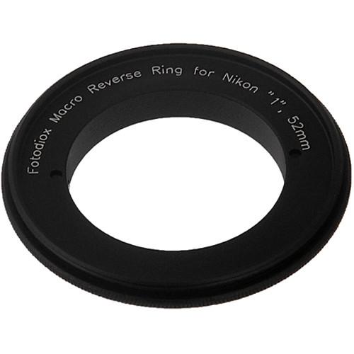 FotodioX 52mm Reverse Mount Macro Adapter Ring for Nikon 1-Mount Cameras